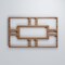 Ekena Millwork Extra Small Hastings Decorative Fretwork Wood Wall Panels, Walnut, 4 7/8"W x 7 3/8"H x 3/8"T WALW08X08X0375HASWA - alternate 2